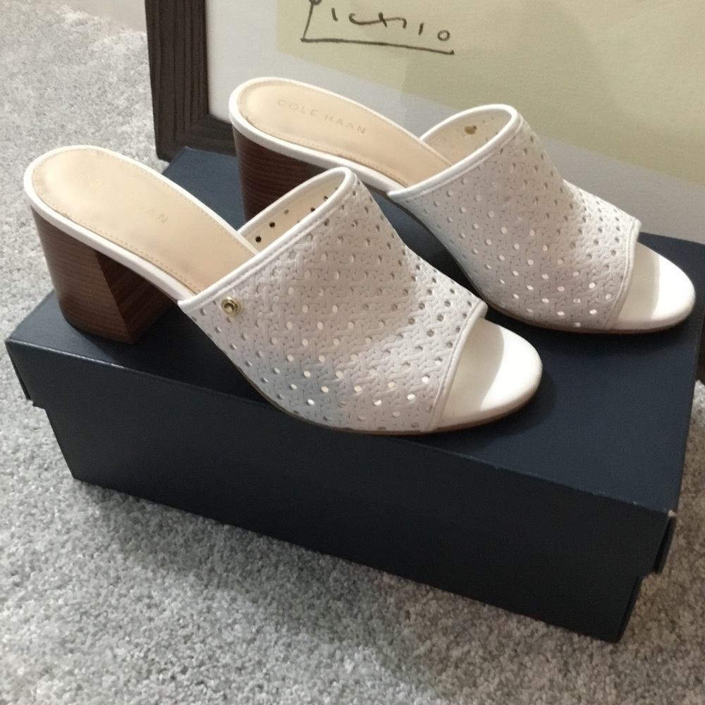Cole Haan true white leather mule - Picture 12 of 15